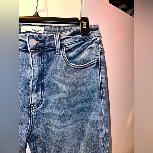NWOT Super High Rise Slim Straight Crop Jeans from Vervet by Flying Monkey - Picture 10 of 12